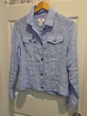 Jones New York Light Blue Jean Jacket